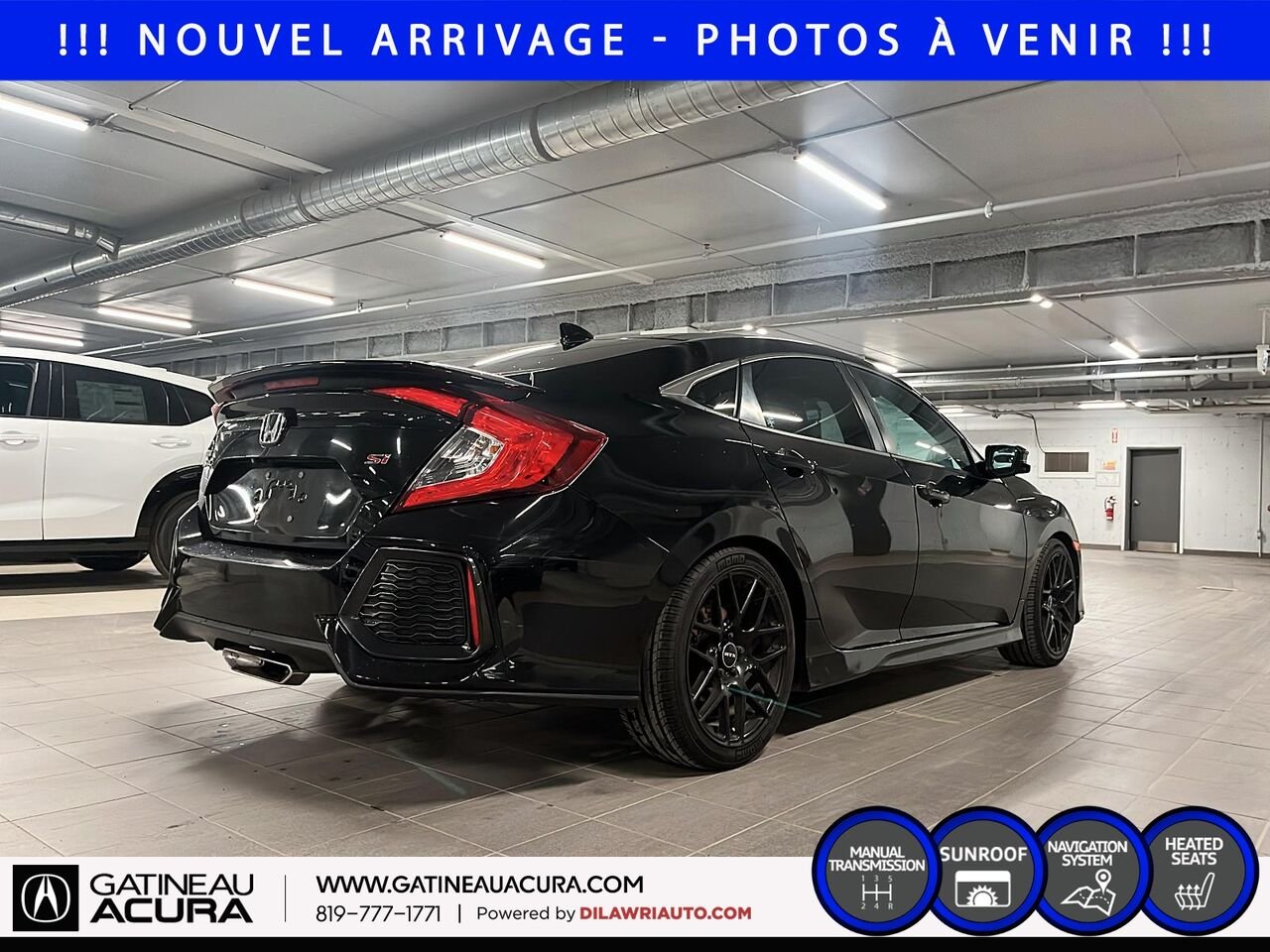 2019 Honda Civic SI Black Gatineau - photo #4