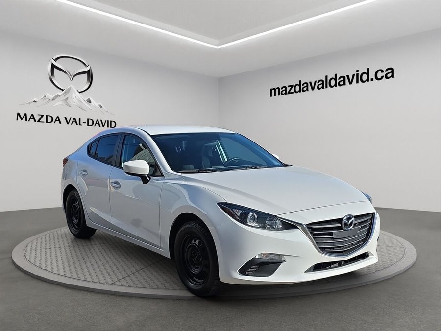 Mazda Mazda3 Berline 4 portes, boîte manuelle, GX, commande audio au volant, bluetooth 2015 Blanc
