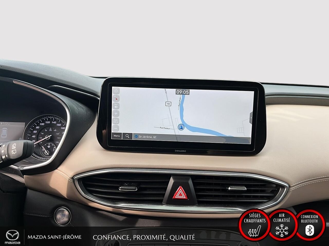 Hyundai Santa Fe Preferred TI avec ensemble Trend | TOIT PANO | CUIR | AWD | 2023 Gris Saint-Jérôme - photo #21