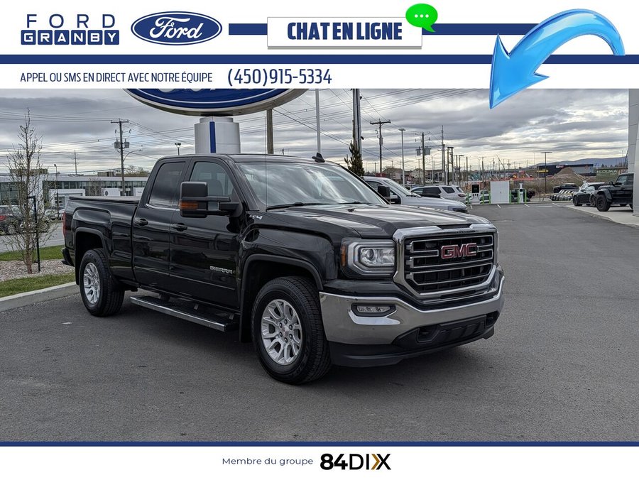 GMC Sierra 1500 SLE cabine double 4RM, 143,5 po 2016 Noir