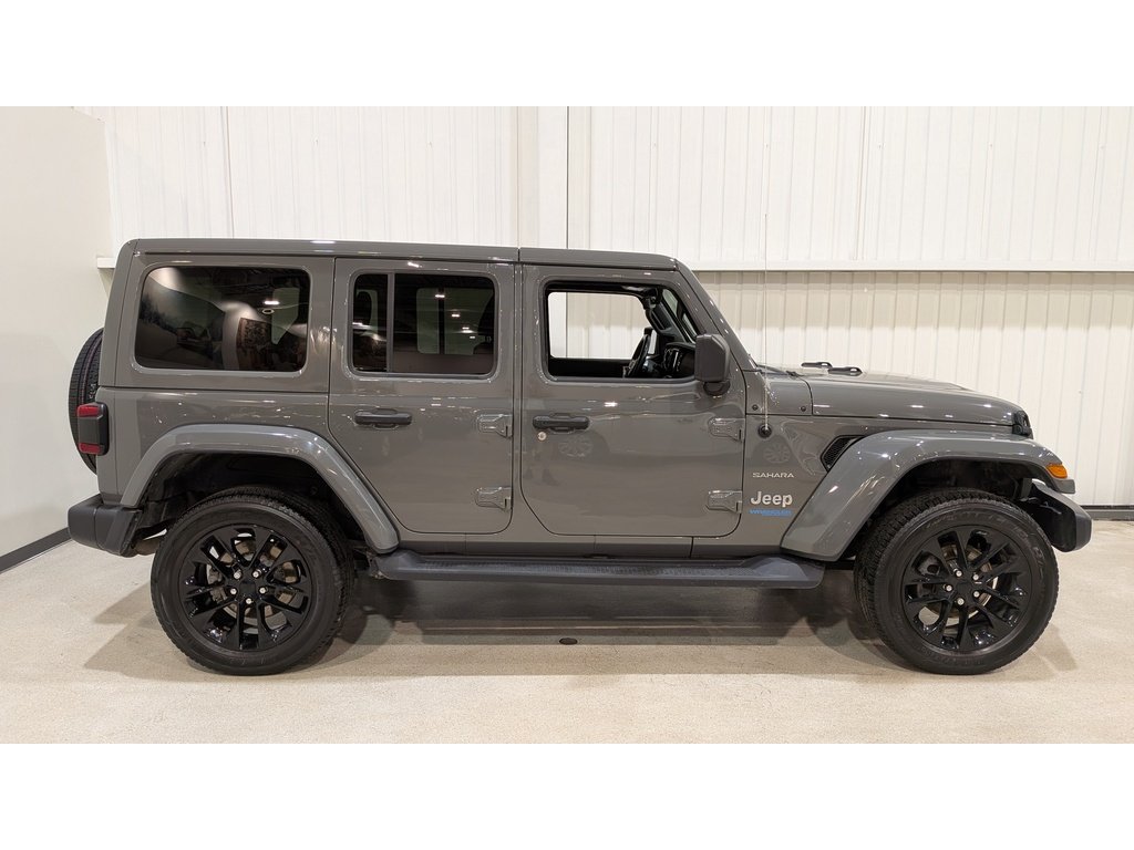Jeep Wrangler 4xe Unlimited Sahara 4x4 2021 Gris Val-David - photo #7