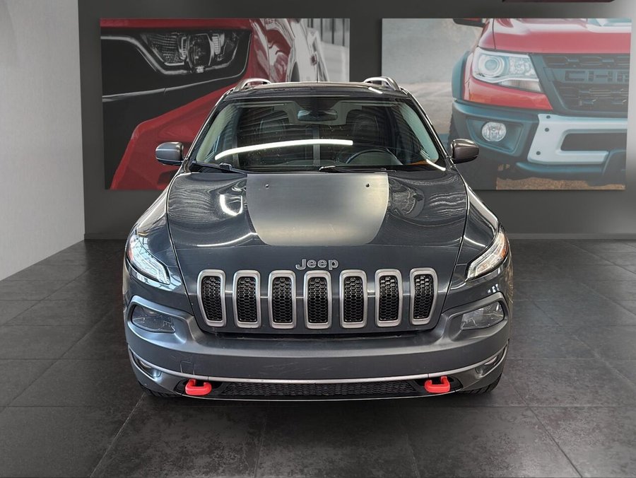 JEEP CHEROKEE + TRAILHAWK 4WD + GARANTIE DISPONIBLE 1-2-3 CHANCE AU CREDIT ! 2016 Gris