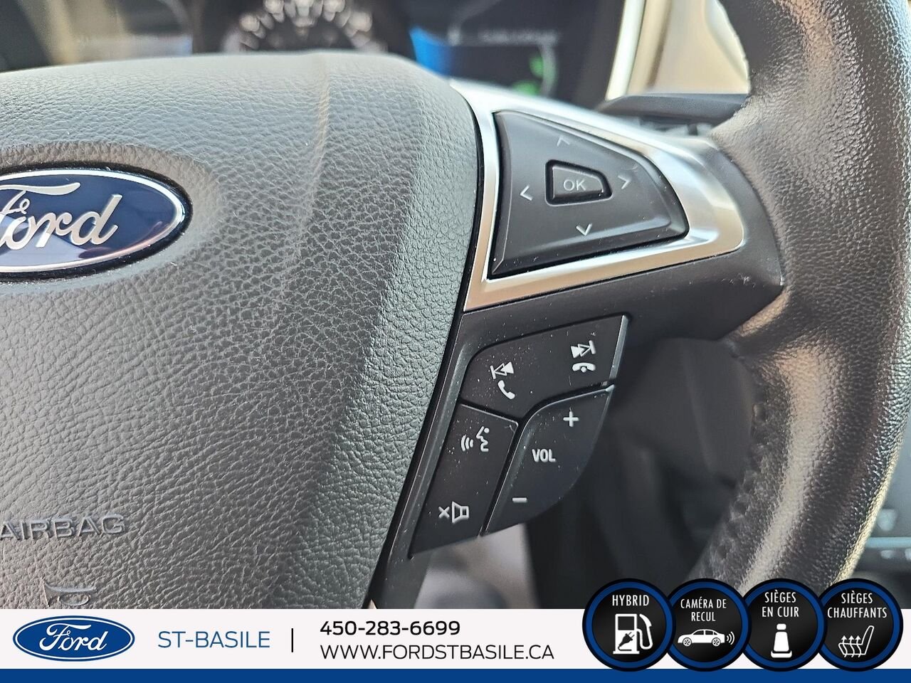 2015 Ford FUSION HYBRIDE White Saint-Basile-le-Grand - photo #30