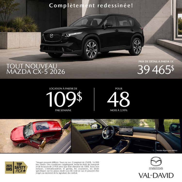 Mazda val david promo juin CX 5 2026 1024x1024