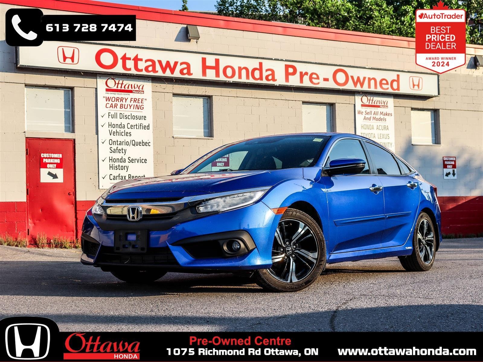 Honda Civic Berline Touring 2017 Blue Ottawa & Gatineau - photo #0