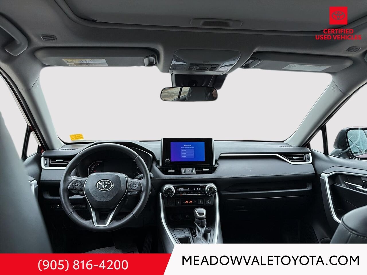 2023 Toyota RAV4 One Owner, Clean Car Fax, Power Sunroof, Power Trunk, Power Seat, Softex Leather Seating Red Mississauga - photo #17