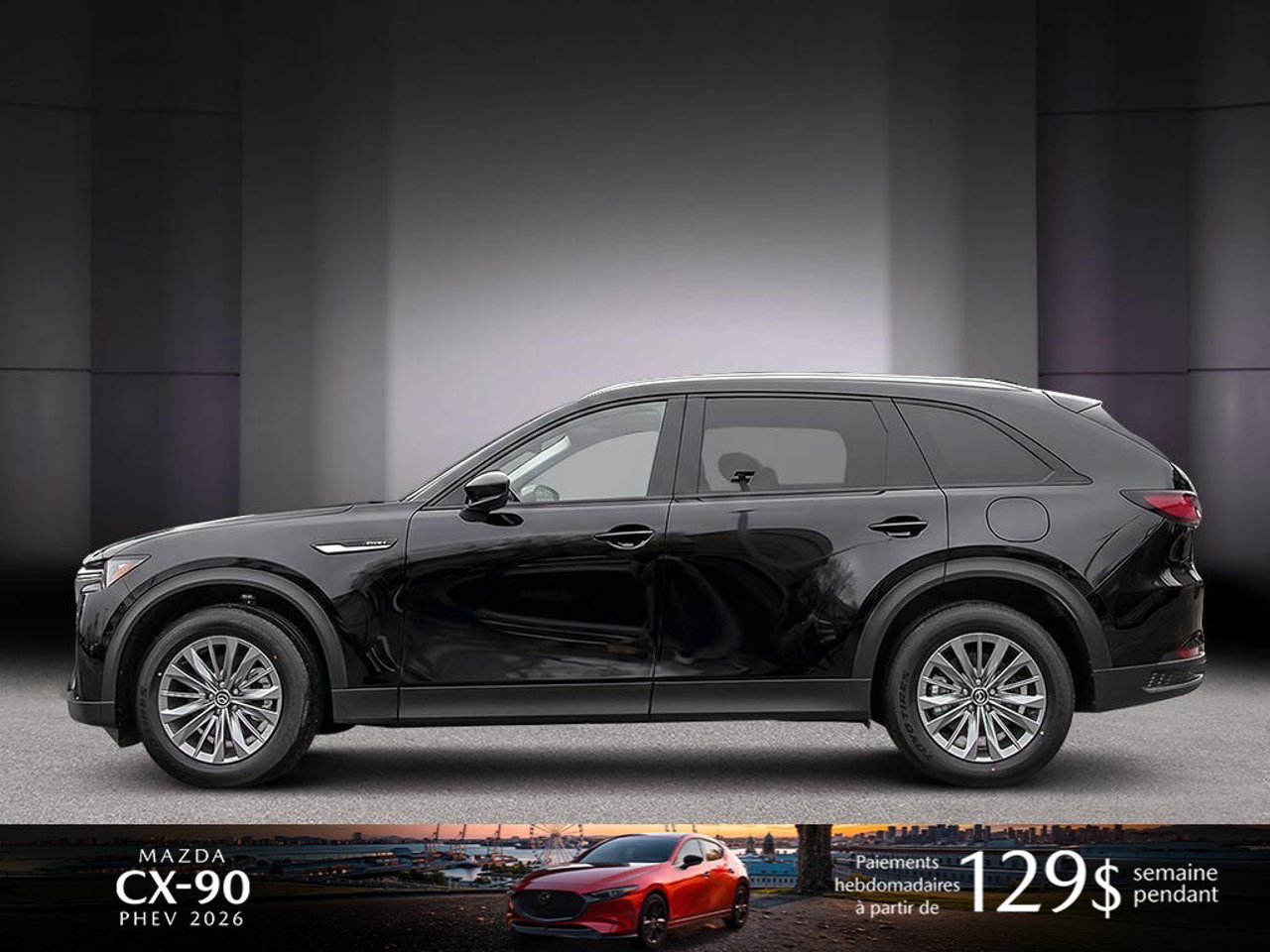 2026 Mazda CX-90 PHEV JM3KKCHA6T1381635 Jet Black Mica Mirabel - photo #2