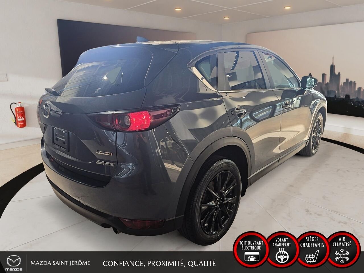 Mazda CX-5 Édition Kuro | CUIR | TOIT OUVRANT | AWD | 2021 Gris Saint-Jérôme - photo #5