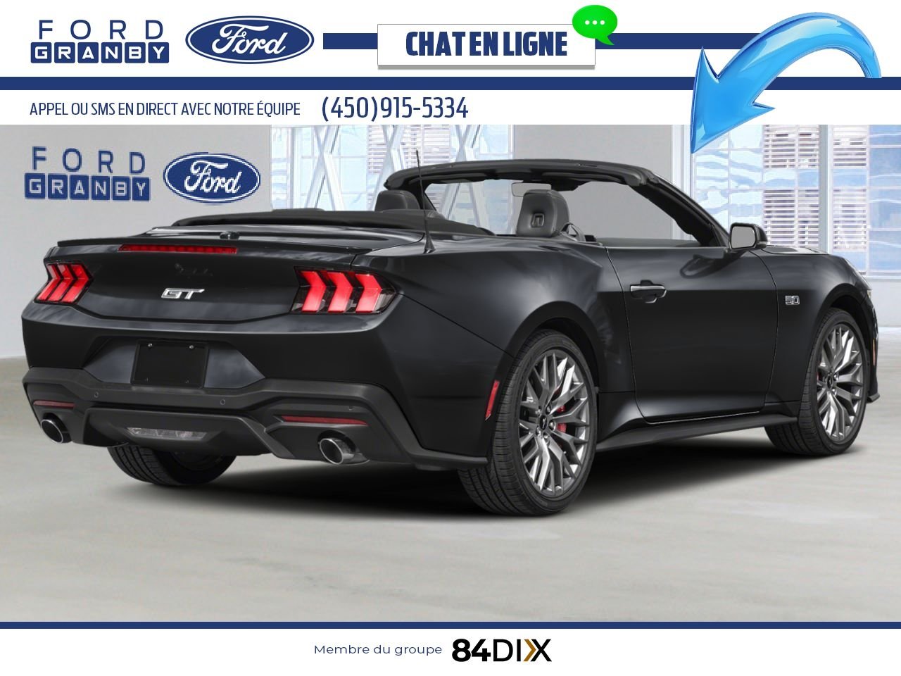 2024 Ford Mustang Shadow Black Granby - photo #2