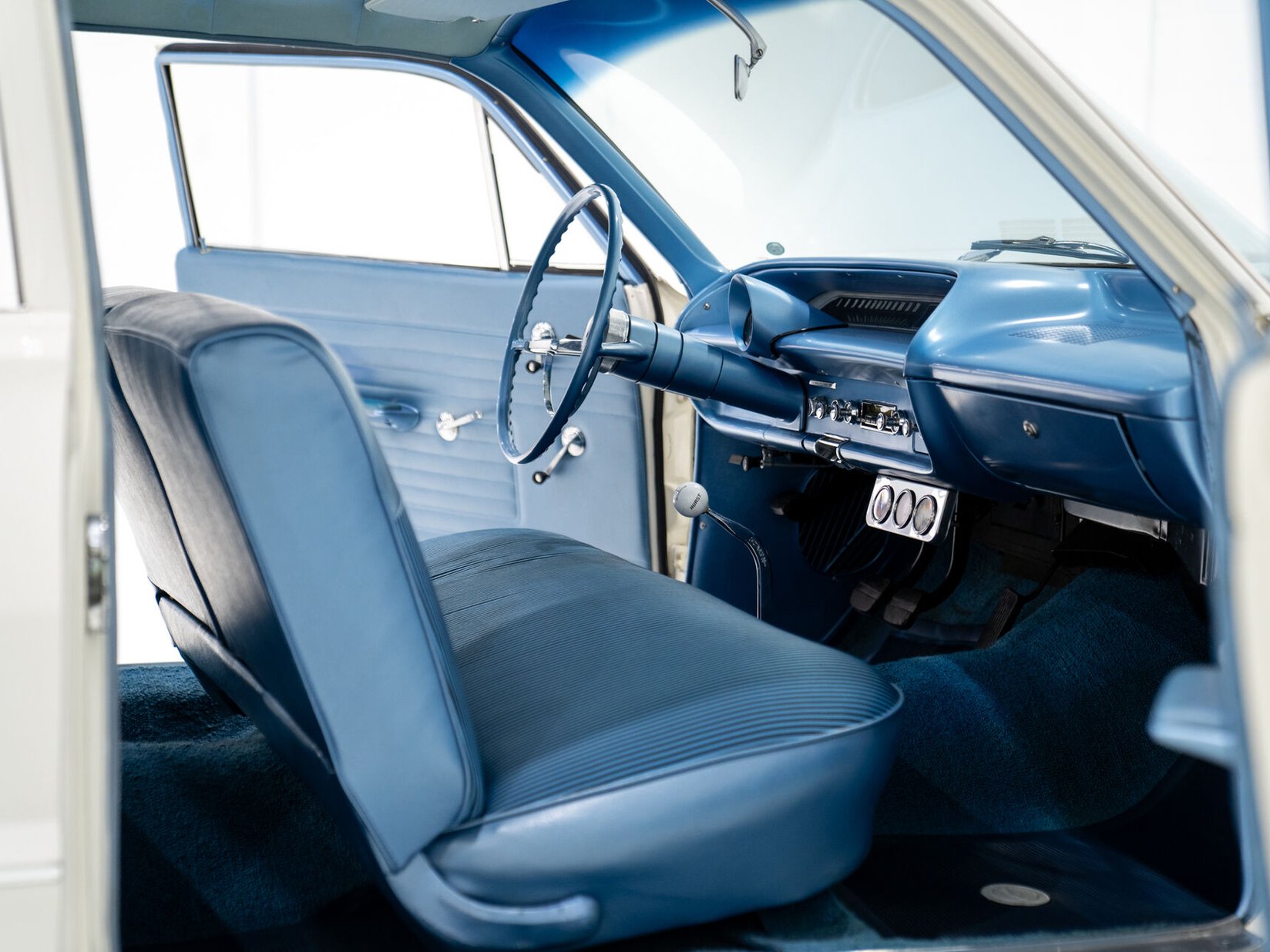 Chevrolet Biscayne Matching 409 / 425HP Transmission 4 Vitesse Complètement Entièrement restauré **PRIX EN USD** 1964 Blanc Montréal - photo #41