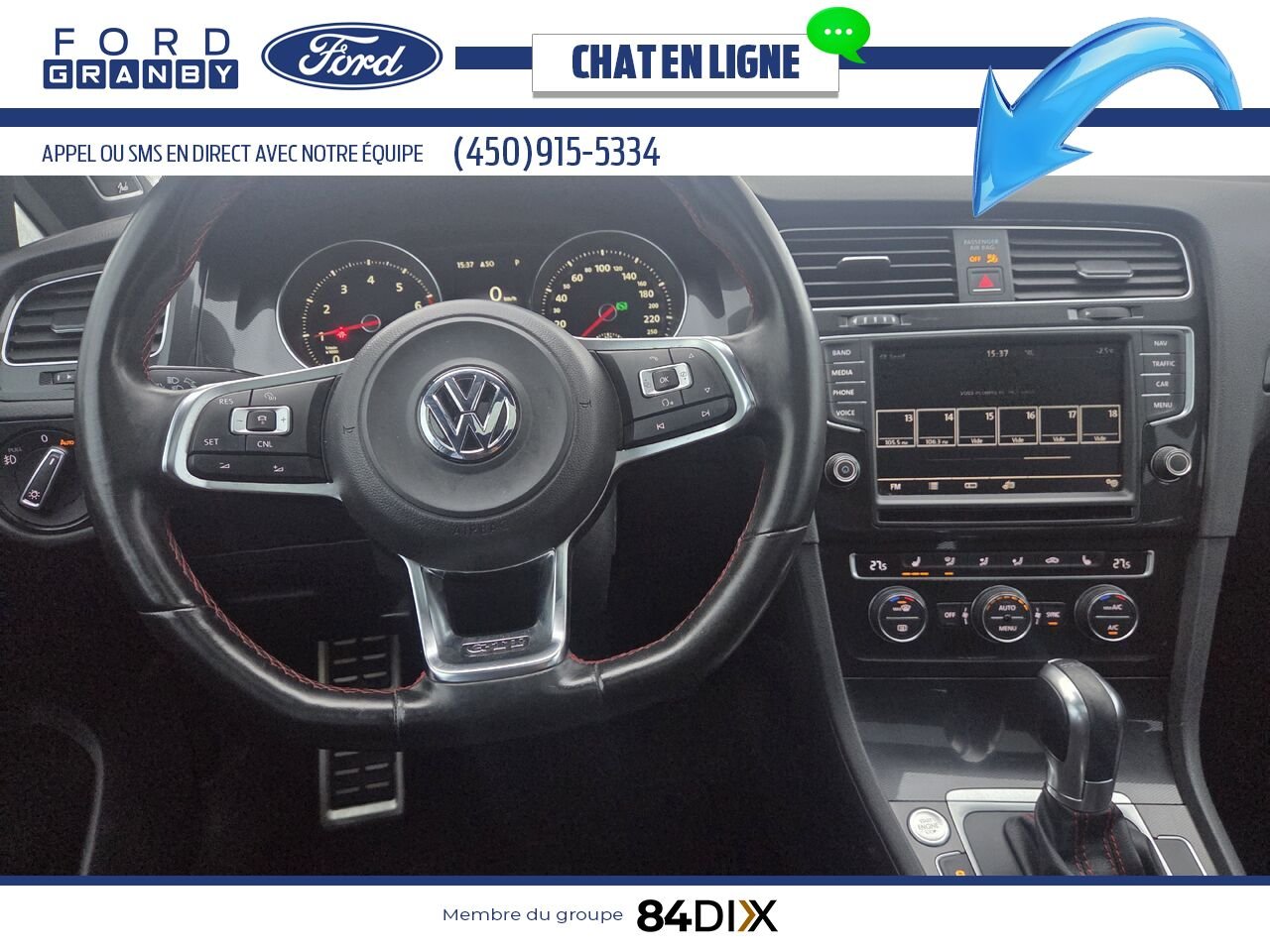 2016 Volkswagen Golf GTI White Granby - photo #9