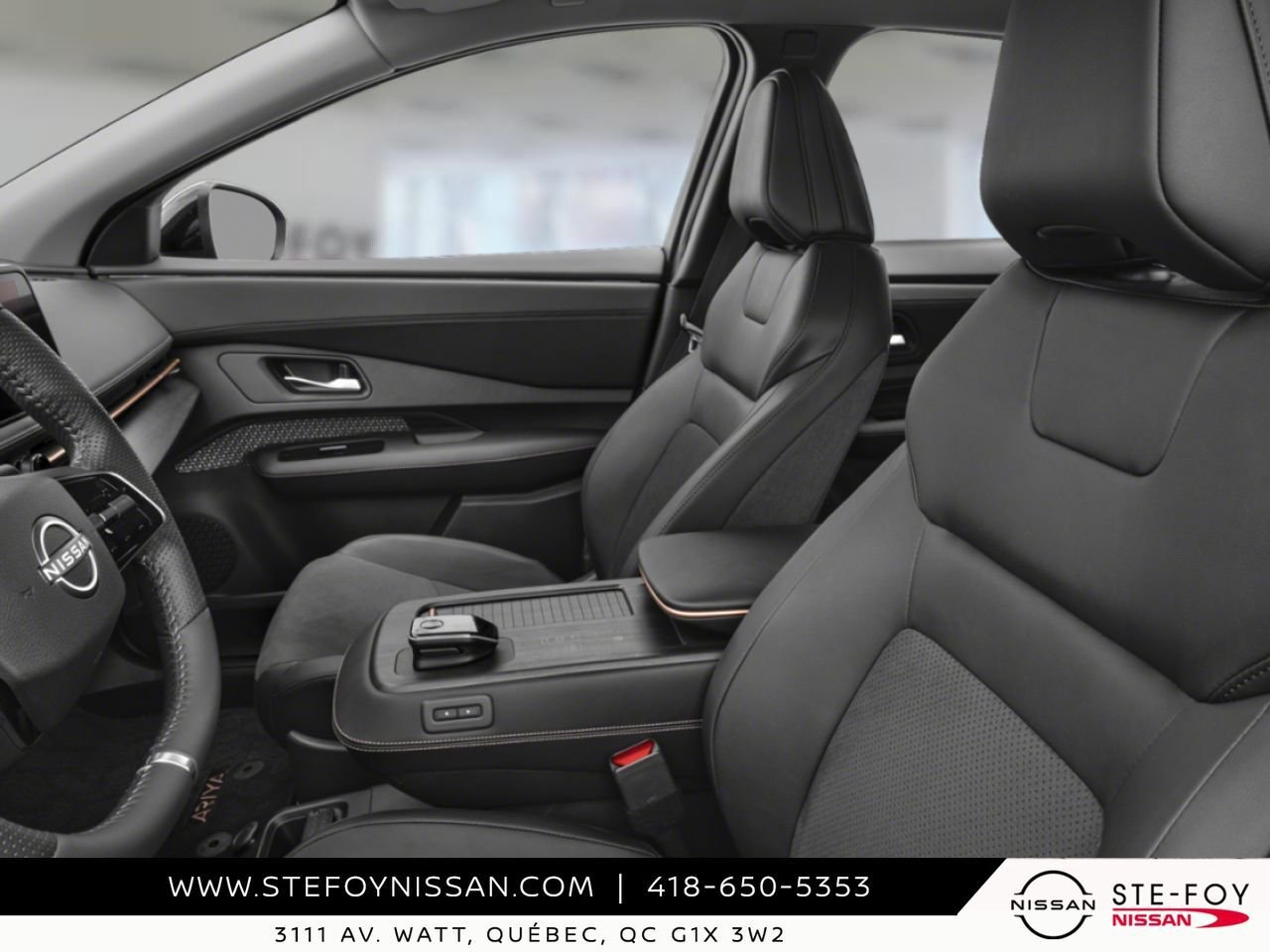 NISSAN ARIYA 2026 Blanc Everest nacré triple couche/Diamant noir nacré Ste-Foy - photo #11