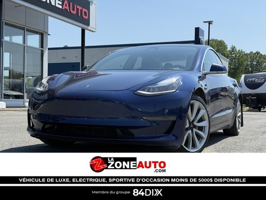 Tesla Model 3 Long Range AWD 2019 2019 Bleu