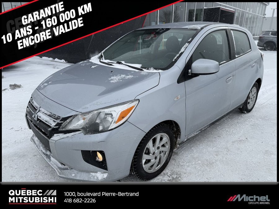2022 Mitsubishi Mirage SE, Bluetooth, Climatisation, Régulateur de vitesse Silver