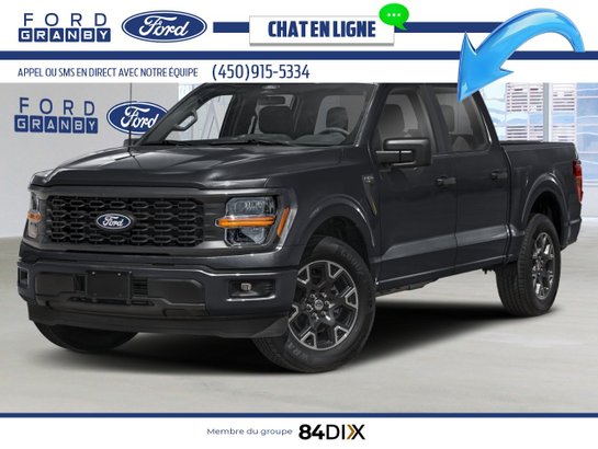 Ford F-150 STX cabine SuperCrew 4RM caisse de 5,5 pi 2026 Noir agate métallisé