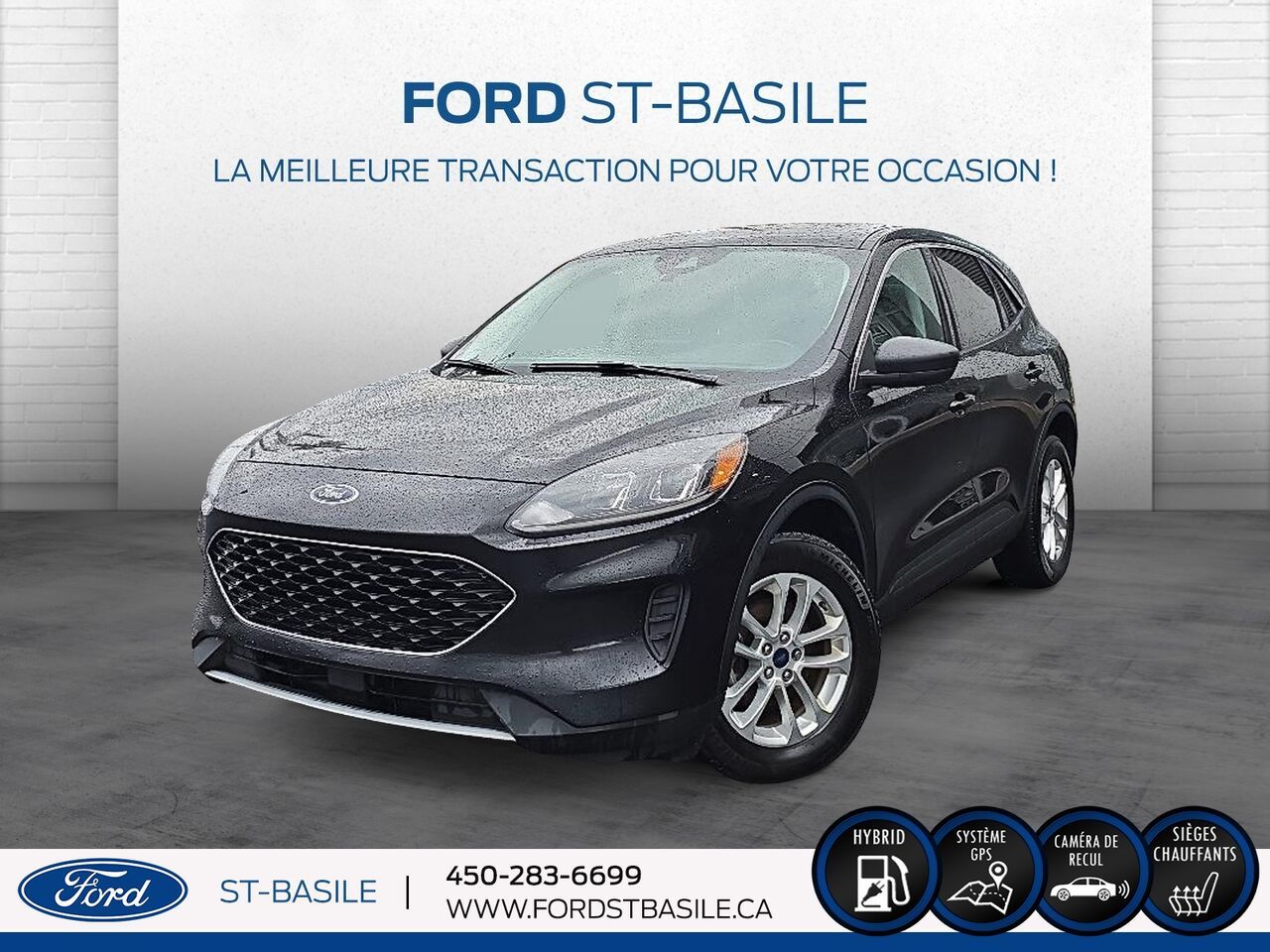 Black 2022 Ford Escape Hybrid SUV / Crossover All-Wheel Drive Automatic