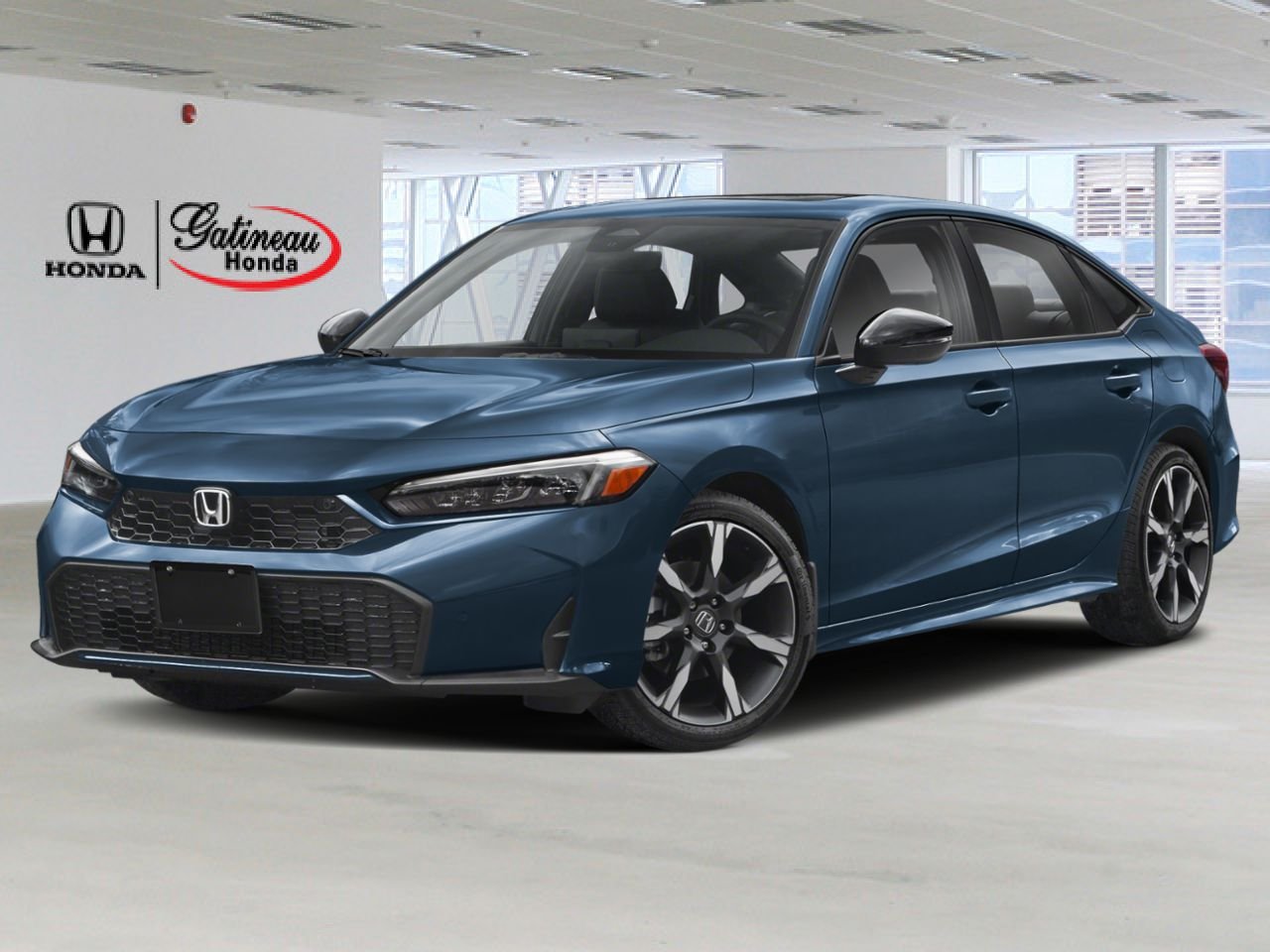 Honda Civic hybride berline Sport Touring eCVT 2026 BLEU OCÉANIQUE NACRÉ (B-645P)-NOIR Gatineau - photo #0