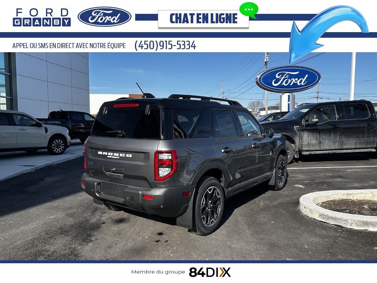 2025 Ford Bronco Sport Azure Grey Metallic Tri-Coat Granby - photo #2