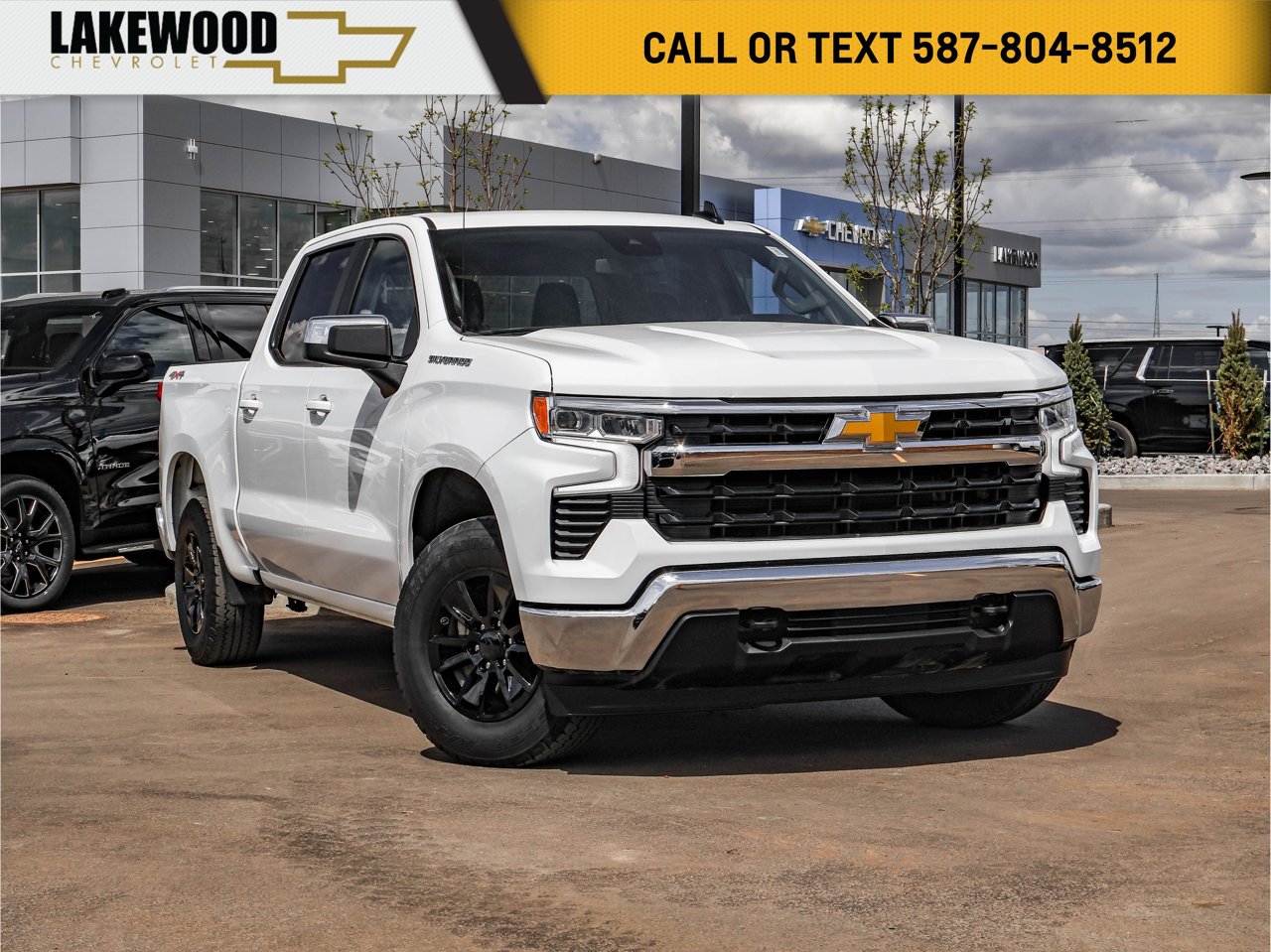 2025 Chevrolet Silverado 1500 4WD Crew Cab 147 LT White Sherwood Park - photo #0