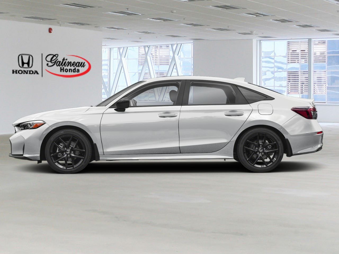 2026 Honda Civic hybride berline Sport eCVT White Gatineau - photo #2