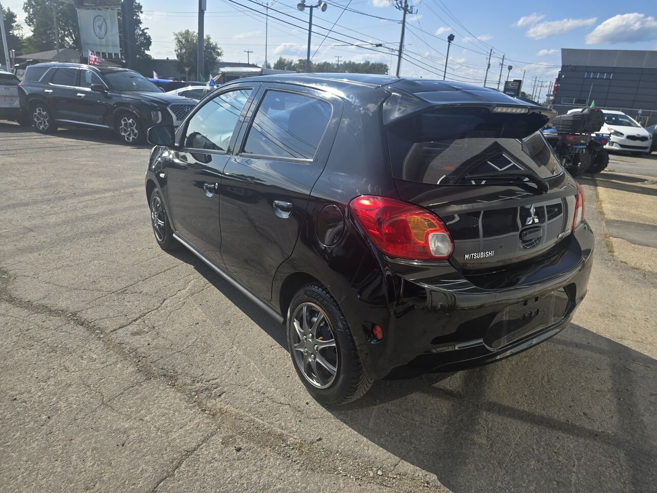2014 Mitsubishi Mirage Black  - photo #2
