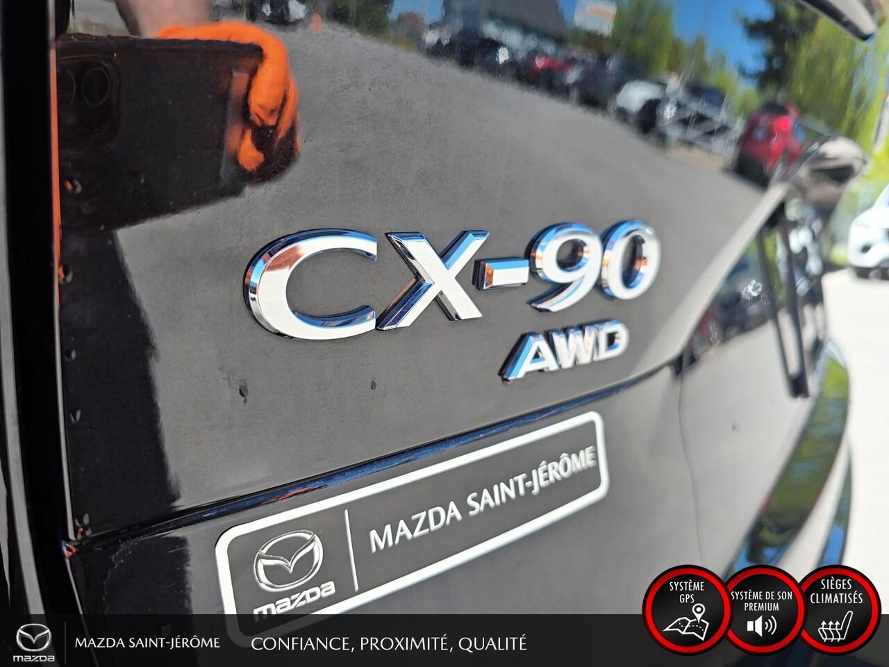2024 Mazda CX-90 hybride rechargeable GT | TOIT OUVRANT | CUIR | AWD | Black Saint-Jérôme - photo #8