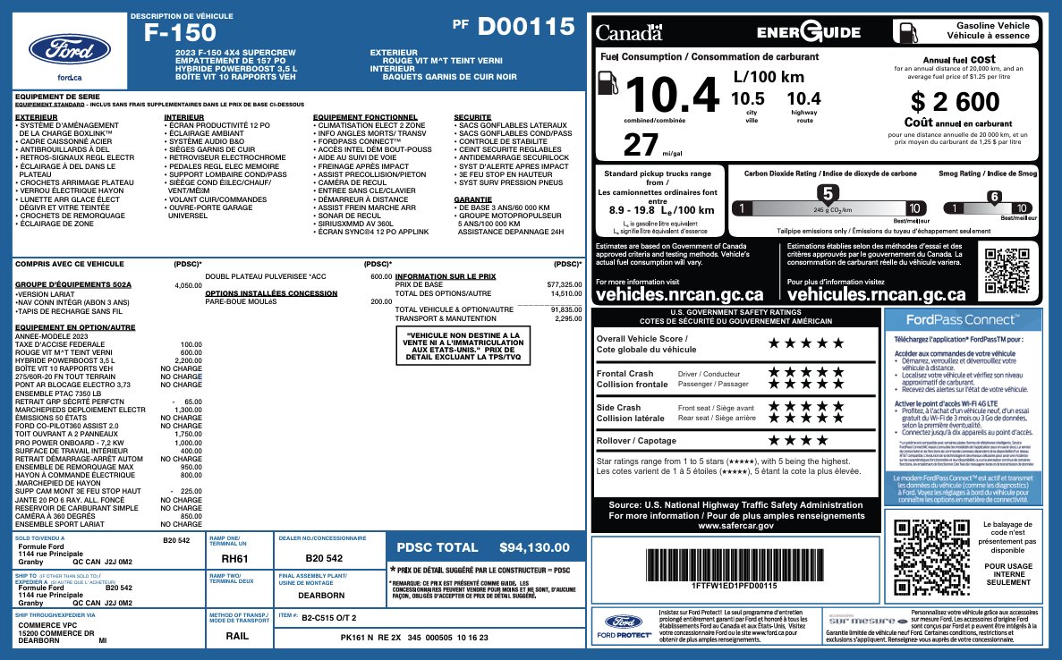 2023 Ford F-150 Red Granby - photo #1