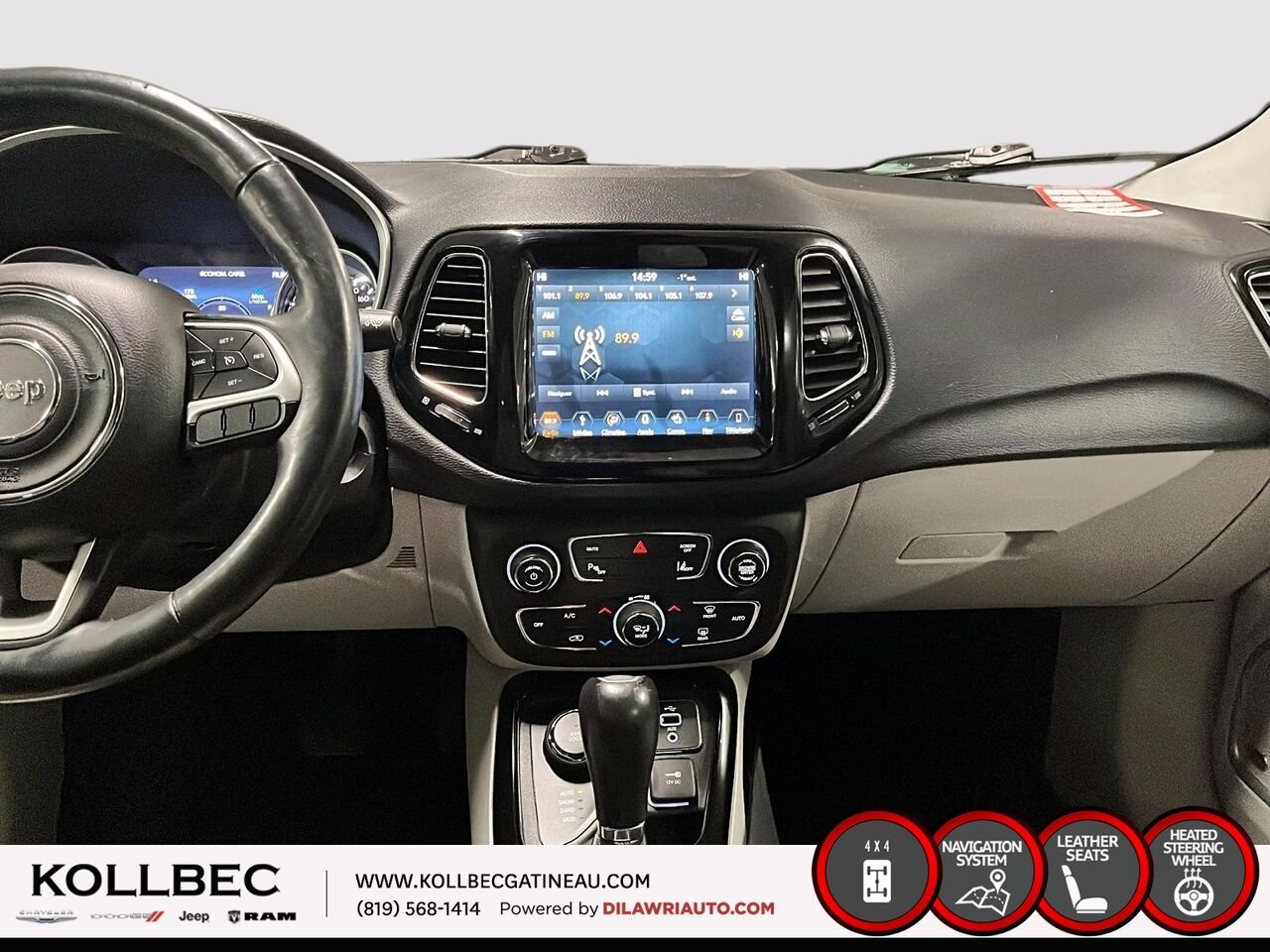 2018 JEEP COMPASS Limited 4x4 White Ottawa & Gatineau - photo #24