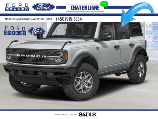 Ford Bronco Badlands 4 portes 4x4 2026 Gris avalanche