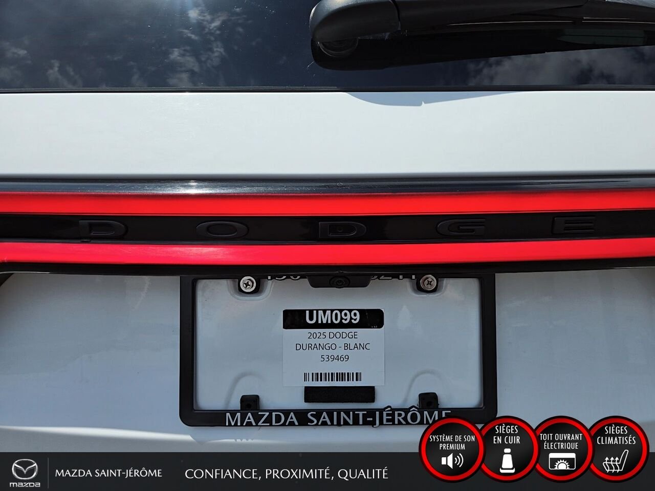 Dodge Durango 2025 Blanc Saint-Jérôme - photo #7