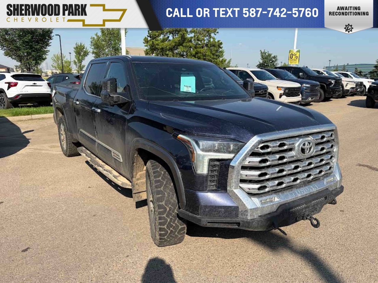 2022 Toyota Tundra 4x4 Crewmax Platinum Long Bed Blue Sherwood Park - photo #0