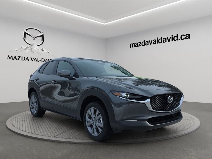 2026 Mazda CX-30 Gs, awd, sièges, volant et rétroviseurs chauffants Machine Grey Metallic