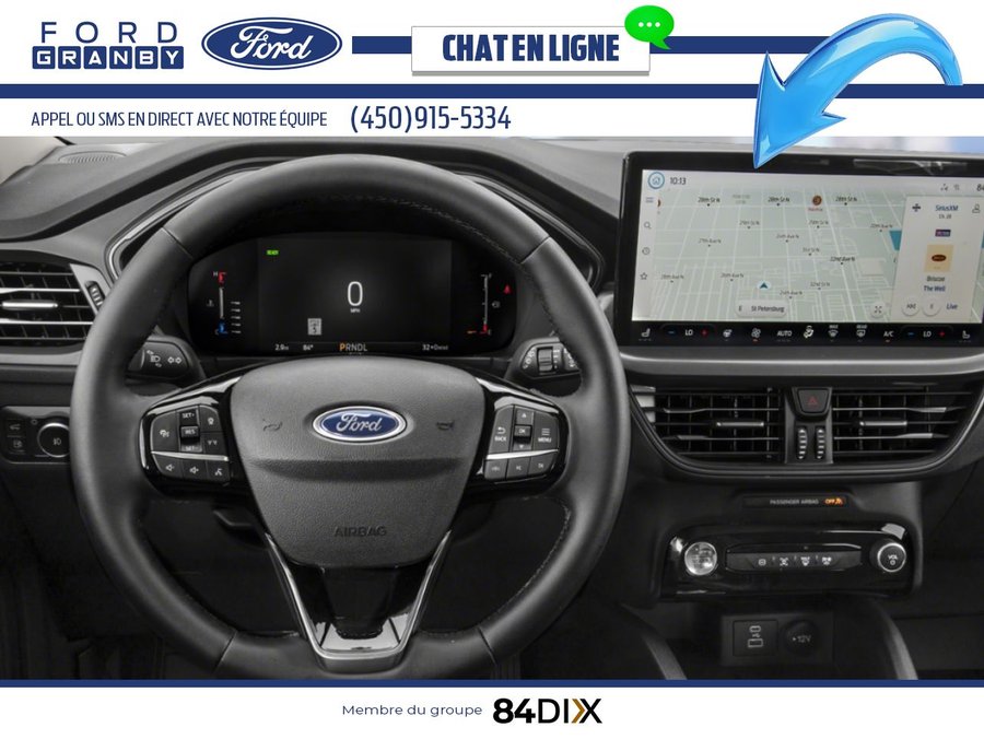 Ford Escape VHR TA 2025 Blanc astral métallisé trois couches