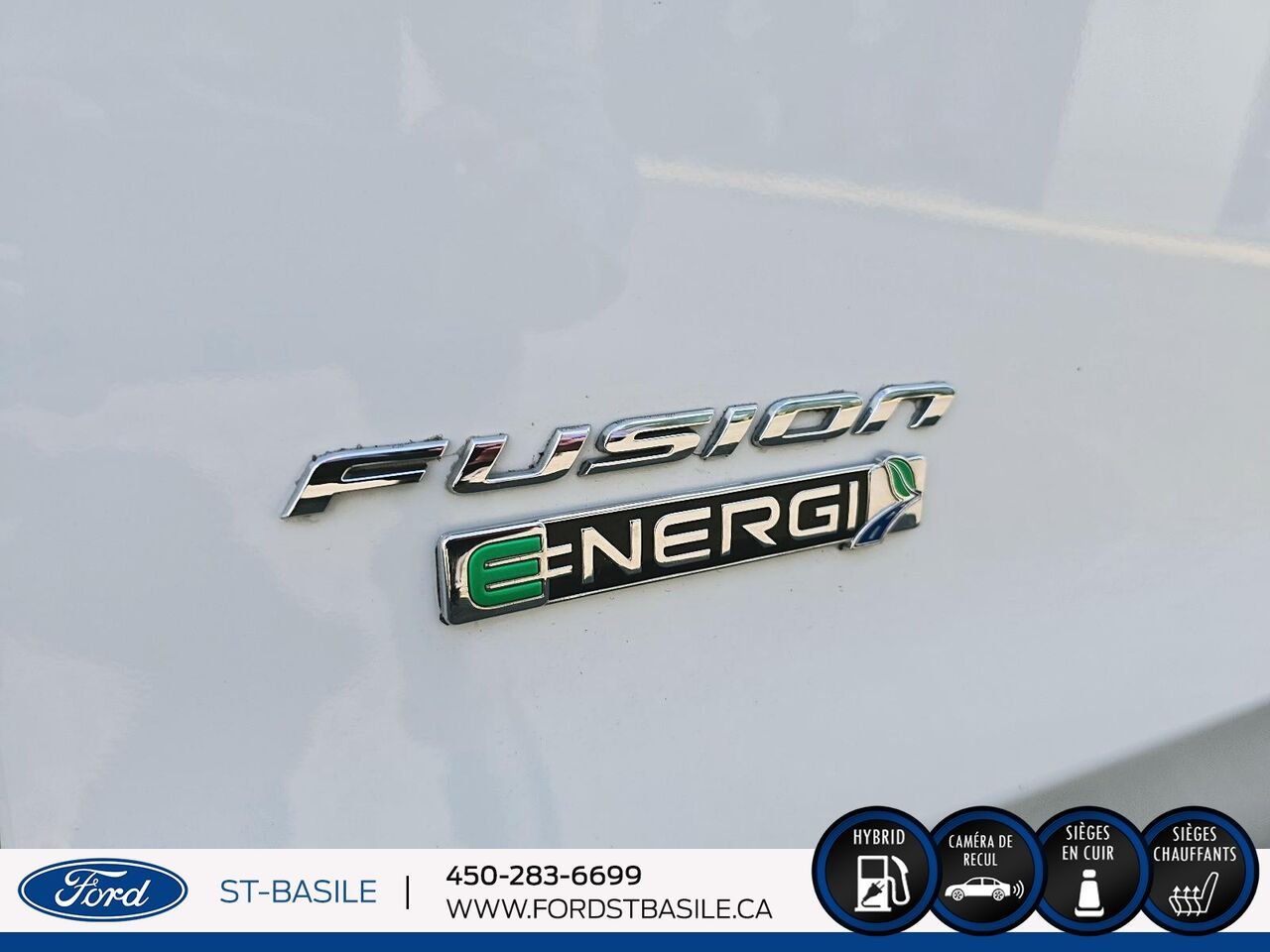 2015 Ford FUSION HYBRIDE White Saint-Basile-le-Grand - photo #13