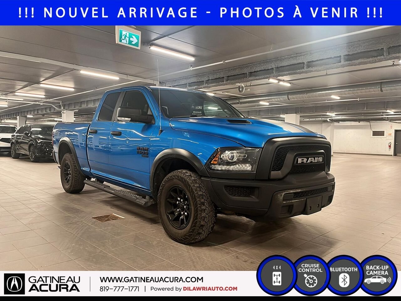 Ram 1500 Classic Warlock Quad Cab 4x4 2021 Bleu Ottawa & Gatineau - photo #2