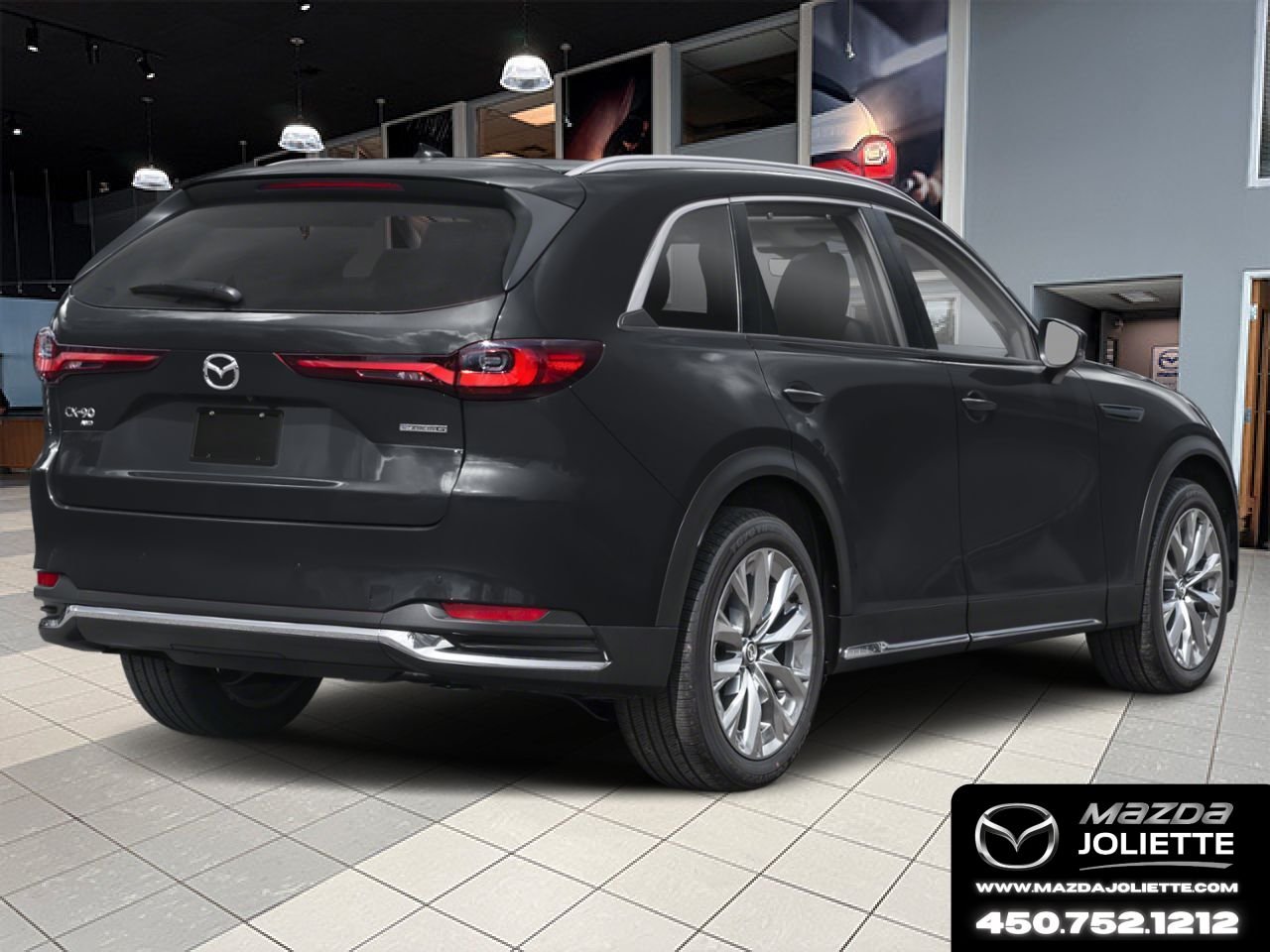 MAZDA CX-90 hybride léger 2026 Noir de jais mica Notre-Dame-des-Prairies - photo #1
