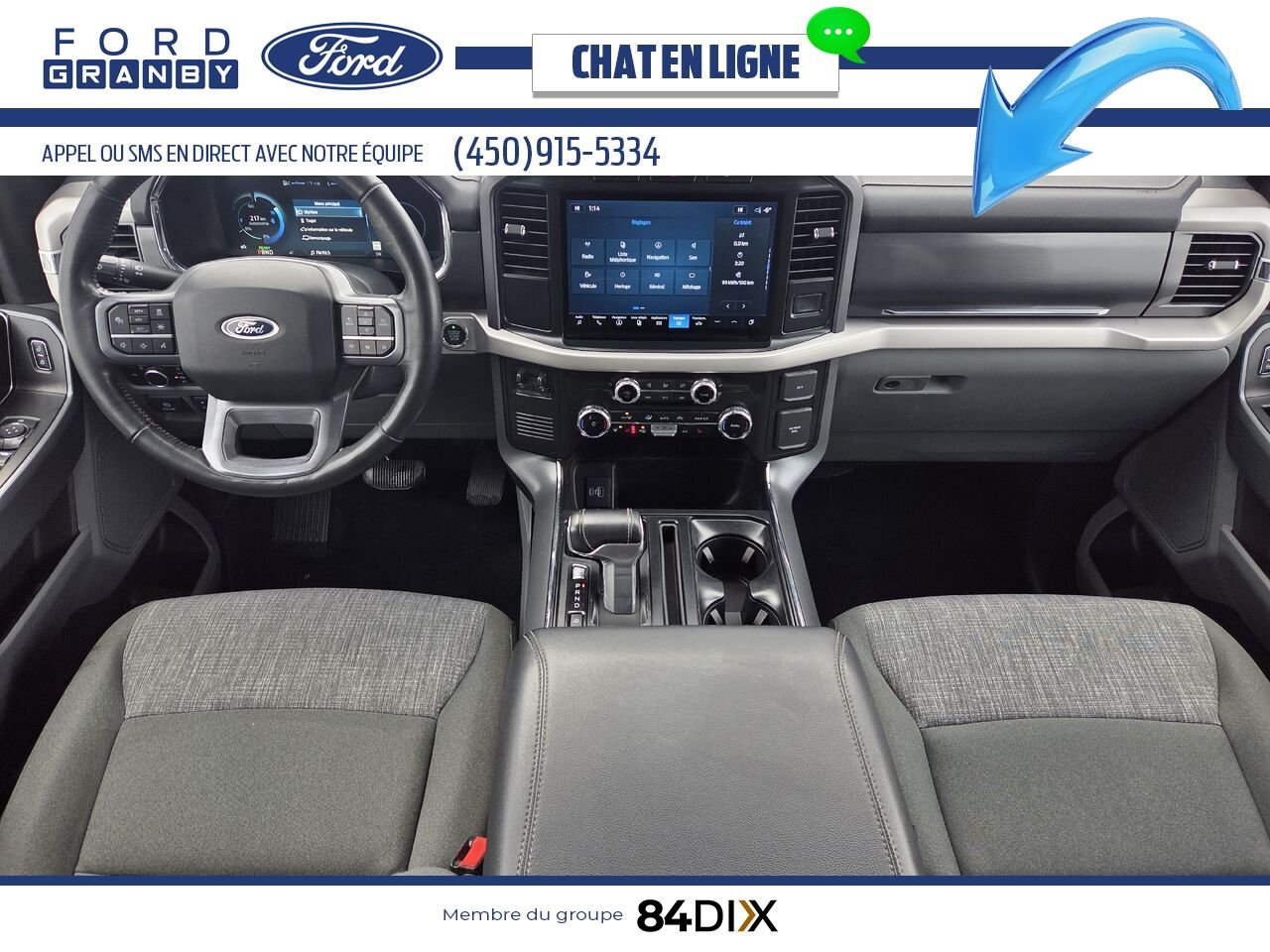 Ford F-150 Lightning 2023 Noir Granby - photo #8