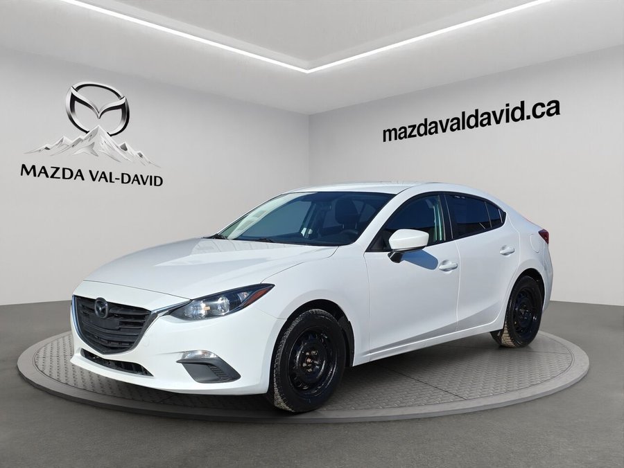 Mazda Mazda3 Berline 4 portes, boîte manuelle, GX, commande audio au volant, bluetooth 2015 Blanc