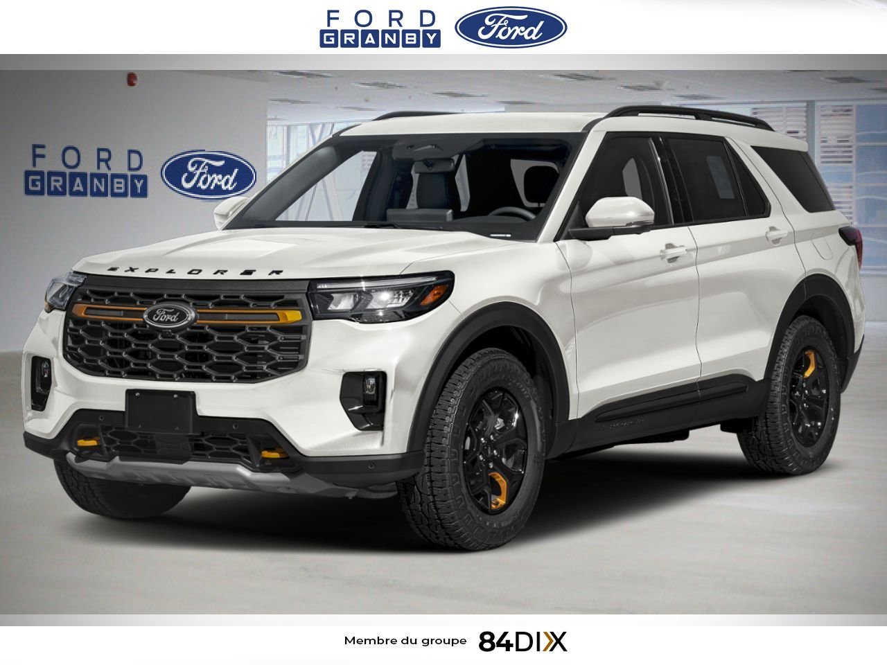 2026 Ford Explorer Star White Metallic Tri-Coat Granby - photo #0