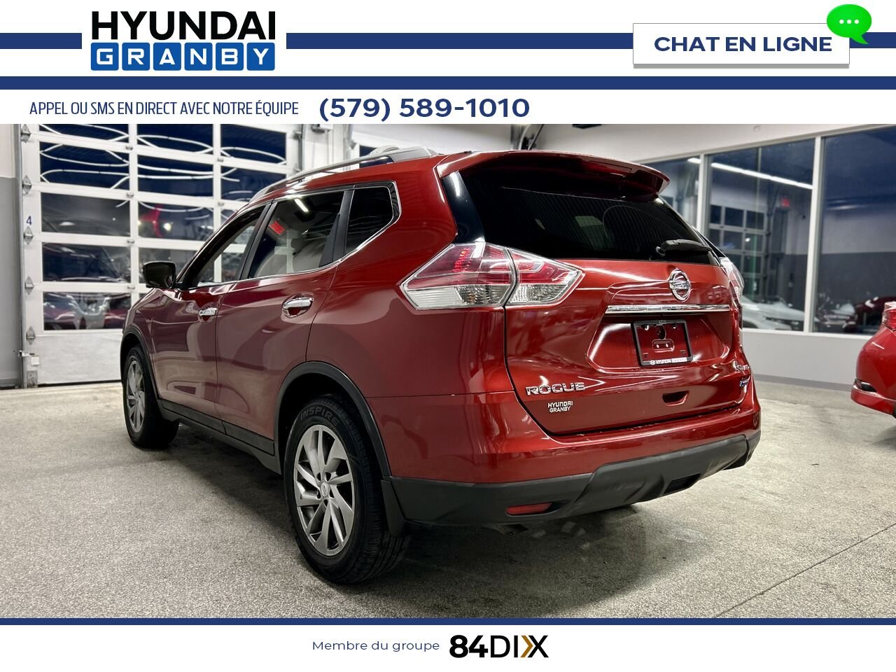 2014 Nissan Rogue Red Granby - photo #4
