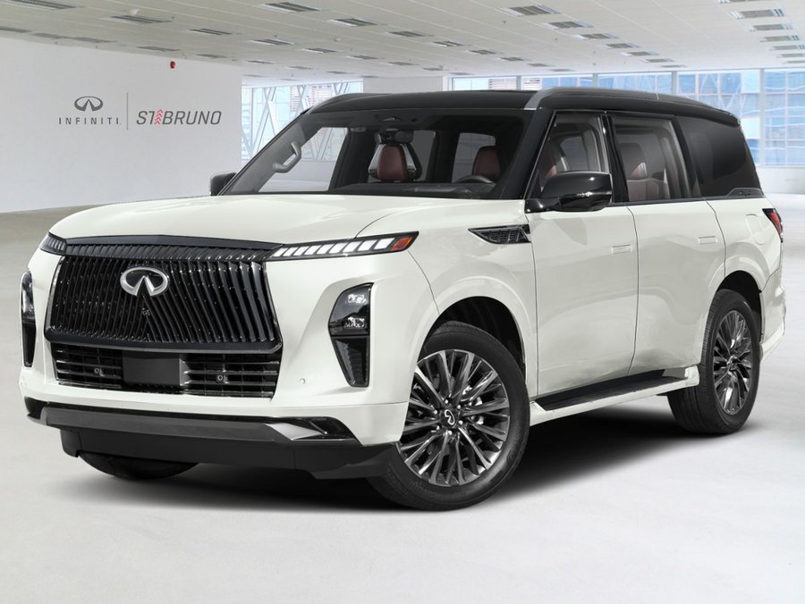 2027 INFINITI QX80 2027 Radiant White/Black Obsidian