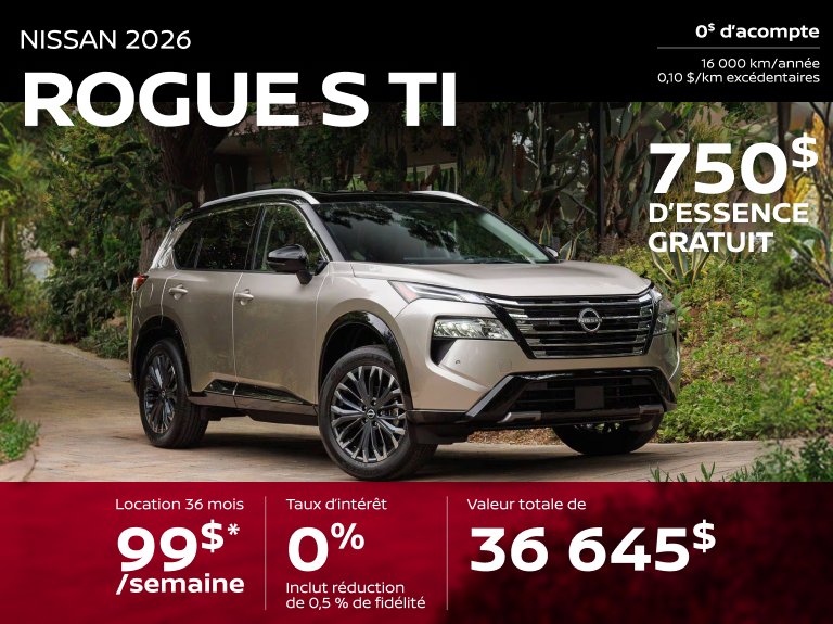 Nissan st eustache Accueil mai ROGUE S