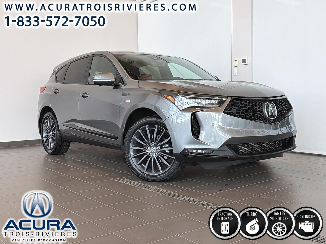 2023 Acura RDX PLATINUM, CAMÉRA 360, TOUT ÉQUIPÉ Grey Trois-Rivières - photo #0