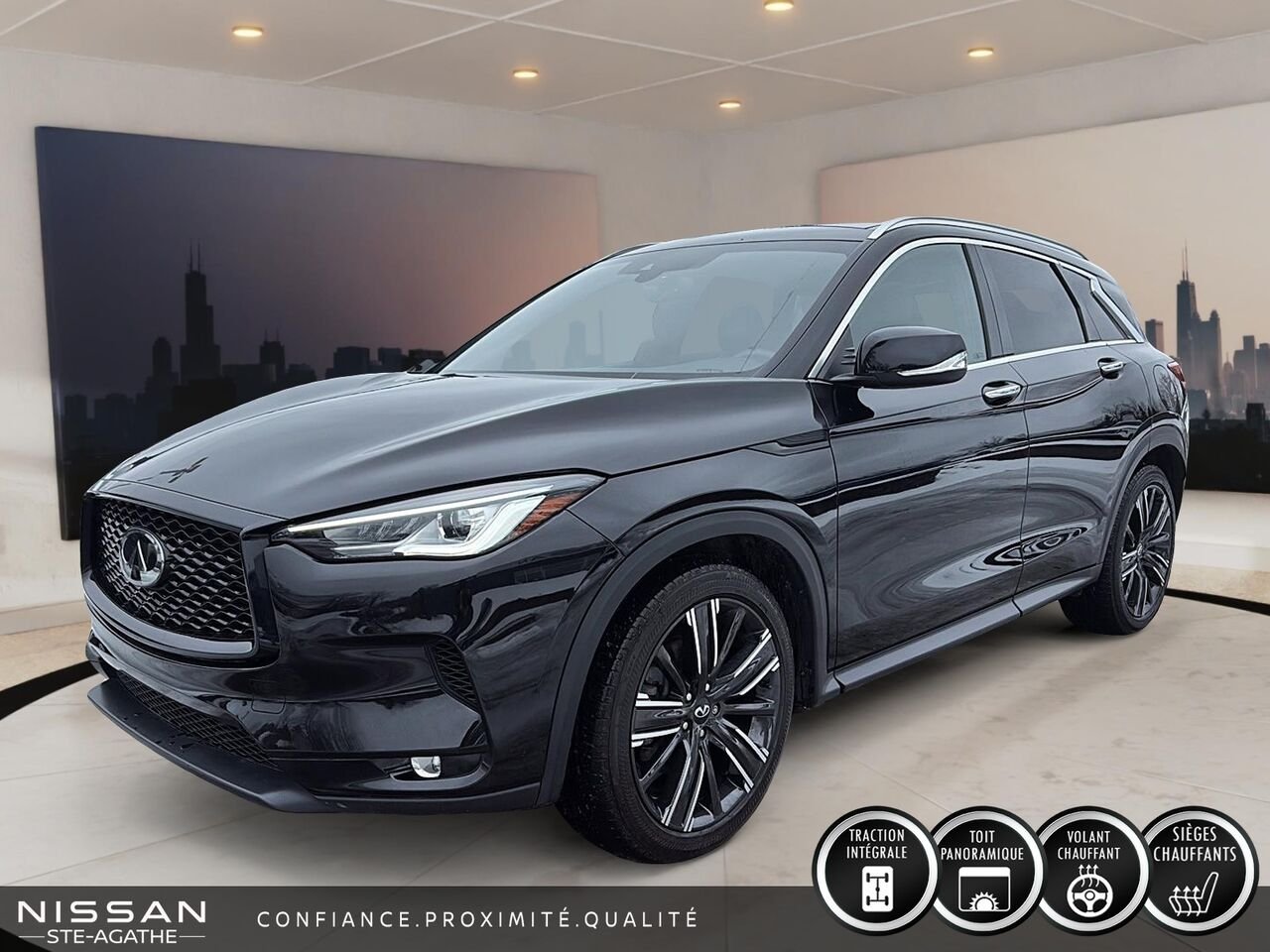 2022 INFINITI QX50 Black Sainte-Agathe-des-Monts - photo #0