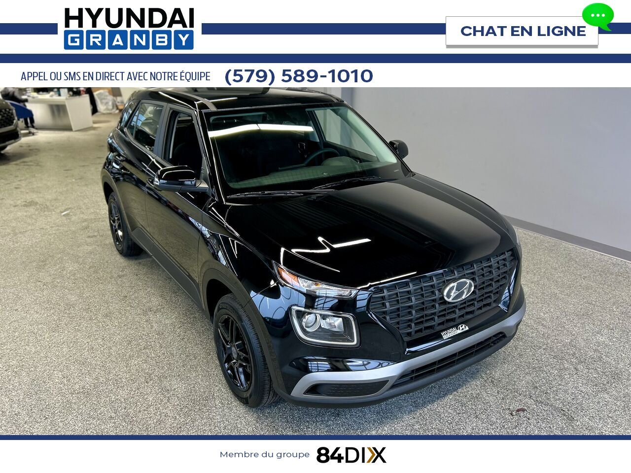 Hyundai Venue 2024 Noir Granby - photo #1