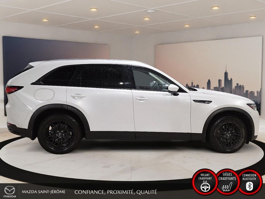 2024 Mazda CX-90 hybride rechargeable GS-L | TOIT OUVRANT | CUIR | AWD | 7 PLACES | White