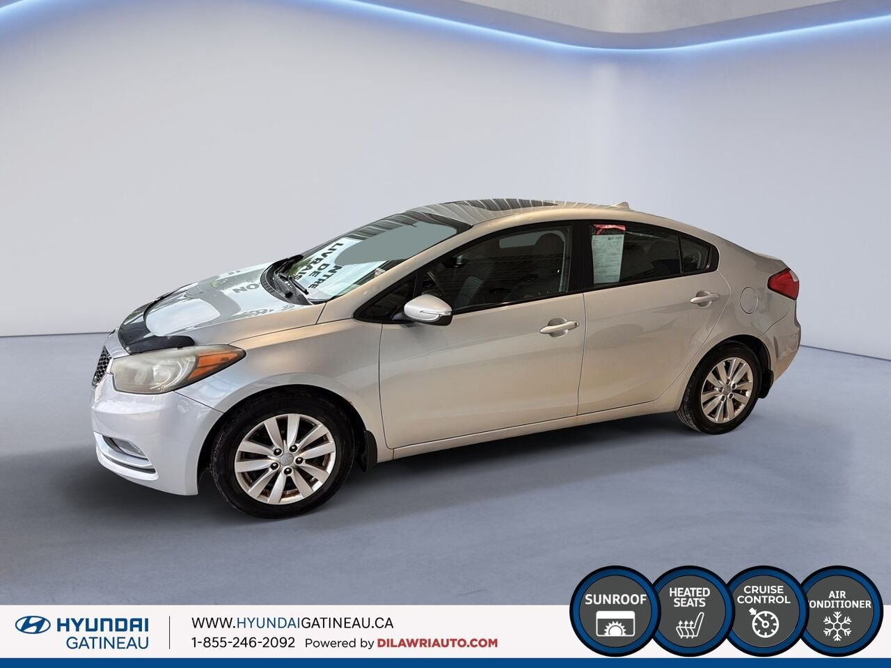 2014 Kia Forte LX+ berline 4 portes BA avec toit ouvrant Silver Ottawa & Gatineau - photo #4