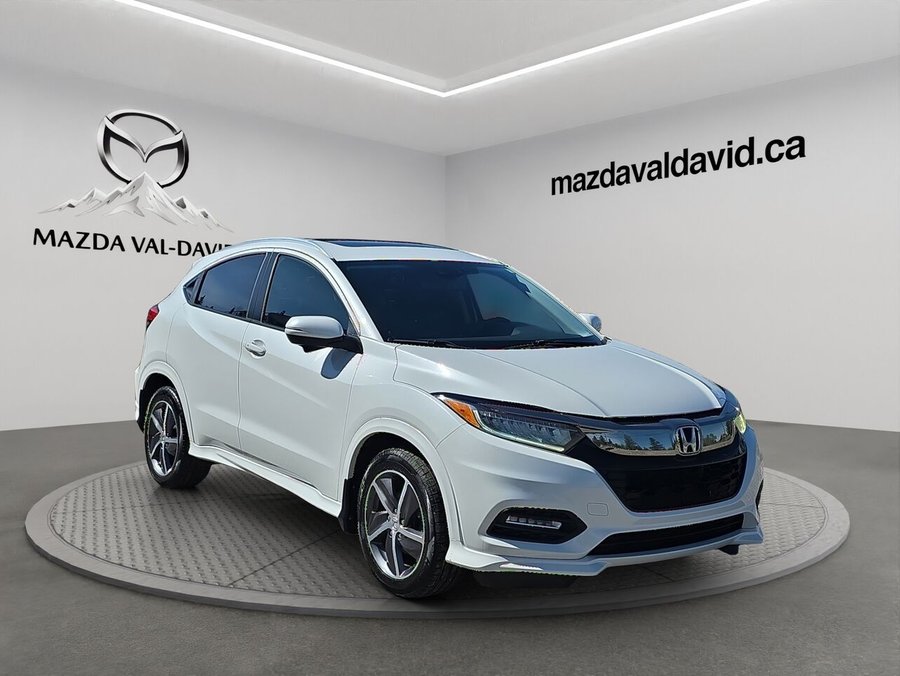 Honda HR-V Touring TI CVT, Navigation, Toit ouvrant, Démarreur à distance 2021 Blanc