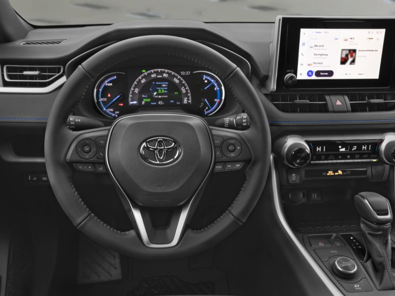 2023 Toyota RAV4 HYBRID SE AWD / CLEAN CARFAX / HEATED SEATS / MOONROOF / ALLOY WHEELS / CARPLAY AND ANDROID AUTO Black Mississauga - photo #10