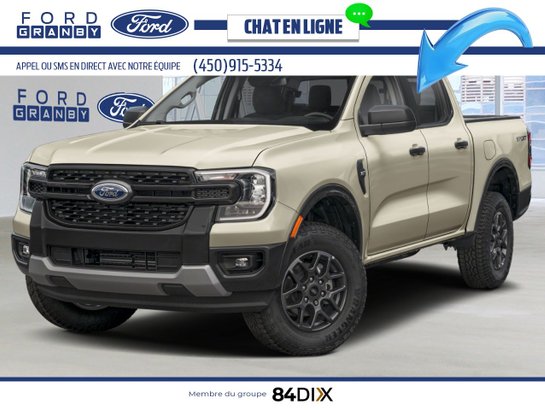 Ford Ranger XLT cabine SuperCrew 4RM caisse de 5 pi 2026 Sable du désert